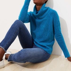 LOFT Cowl neck fitted sweater